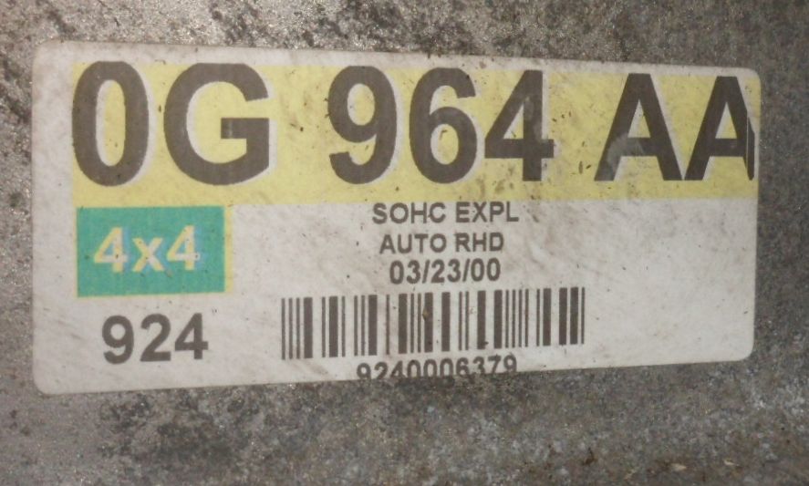  Ford 4.6l. Modular SOHC V8 (Explorer), 2V :  7